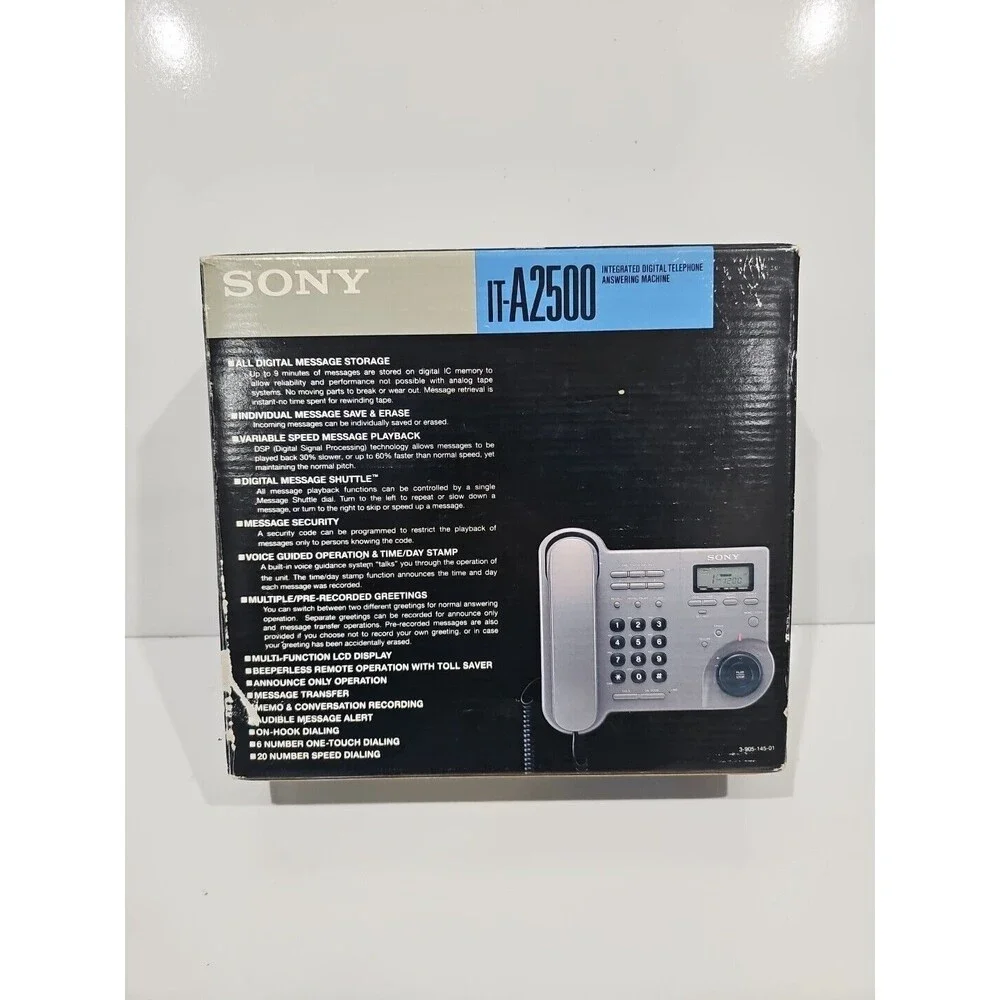 Sony IT-A2500 Integrated Digital Telephone Answering Machine Working